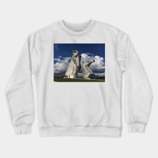 The Kelpies, Helix Park , Grangemouth Crewneck Sweatshirt